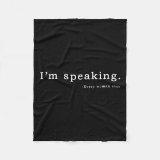 Speaking Women Harris Debate  Fleece Blanket