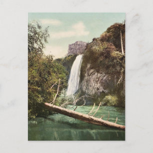 Spearfish Falls, South Dakota rare Photochrom Postcard