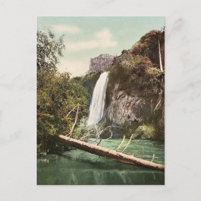 Spearfish Falls, South Dakota rare Photochrom Postcard (Front)