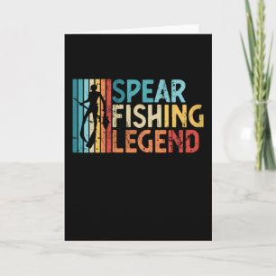 Spearfishing Legend Retro Spear Fishing Gift Card