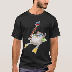 Spearfishing Racoon T-Shirt