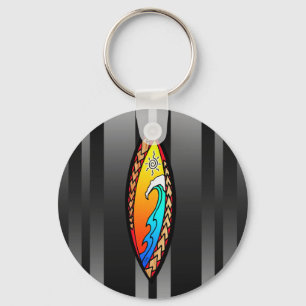 Spearhead Wave Key Ring