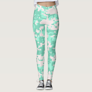 Spearmint Digital Camo Pattern Leggings