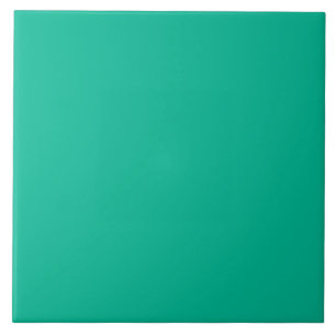 Spearmint Green Personalised Mint Trend Background Tile
