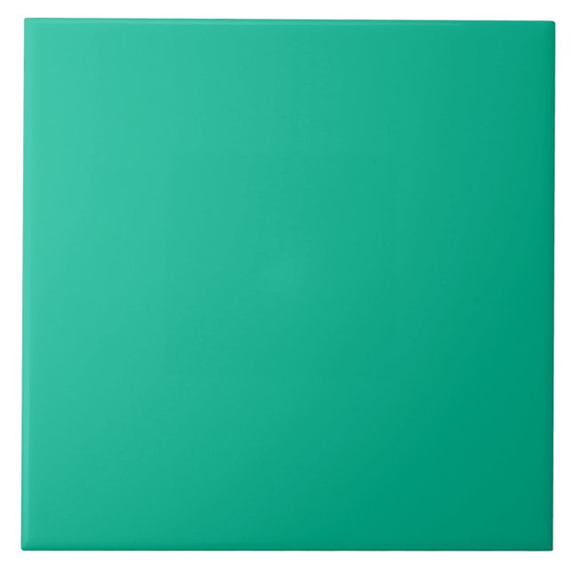Spearmint Green Personalised Mint Trend Background Tile (Front)