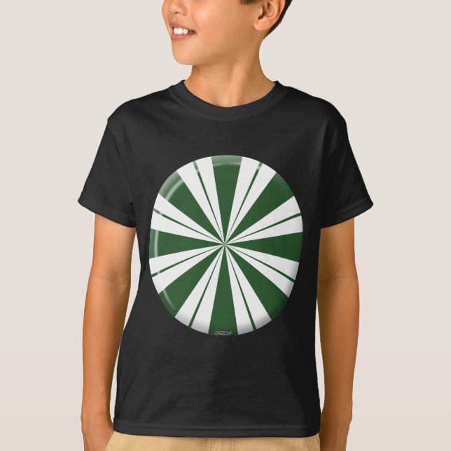 Spearmint Stripe Candy T-Shirt (Front)