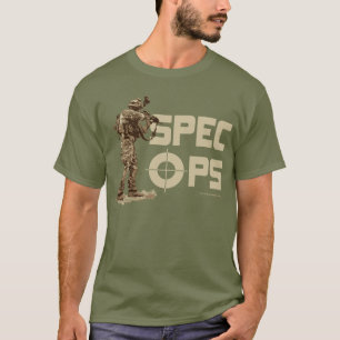 Spec Ops on Men's Fatigue Green T-Shirt