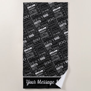 Special 100th Birthday Party Personalised Gifts Beach Towel