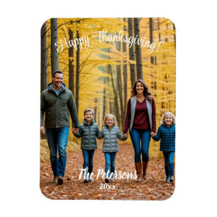 Special 1 Family Photo Happy Thanksgiving Magnet