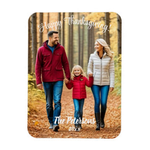 Special 1 Family Photo Happy Thanksgiving Magnet