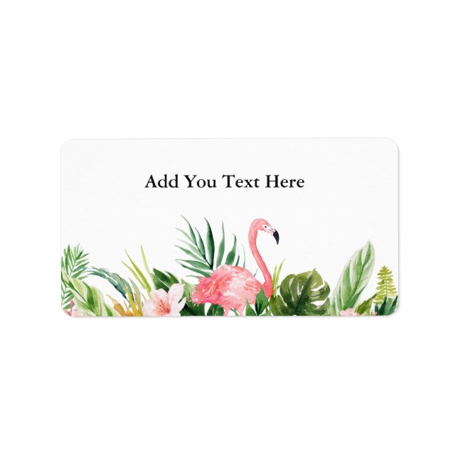 Special 1 - Tropical Flamingo Label (Front)