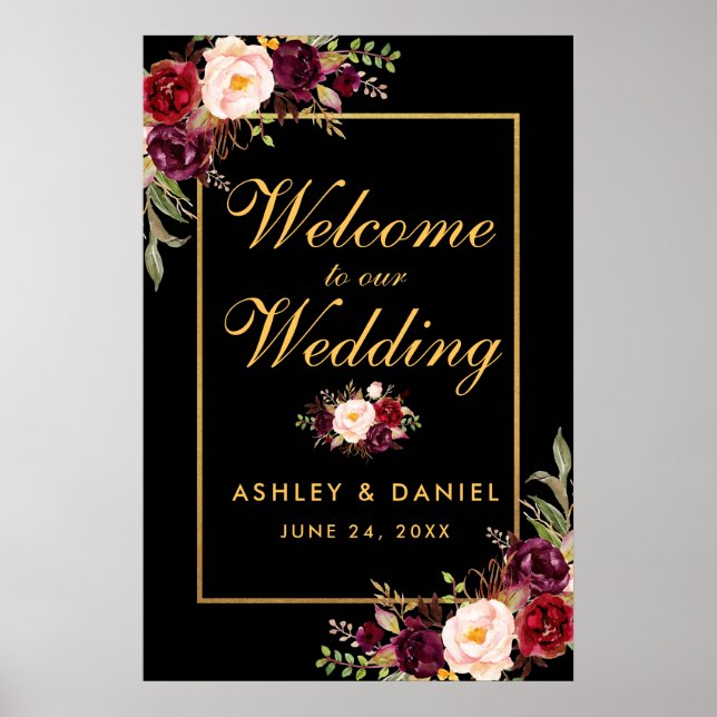 Special 3- 20x30 Wedding Welcome Poster (Front)