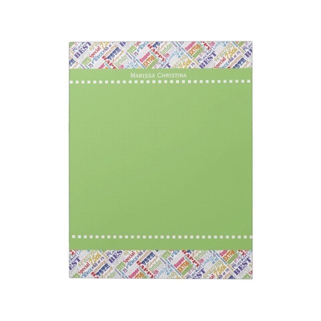 Special 75th Birthday Party Personalised Gifts Notepad (Rotated)