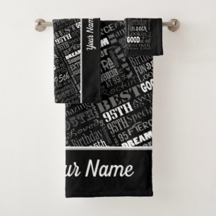 Special 95th Birthday Party Personalised Gifts  Bath Towel Set