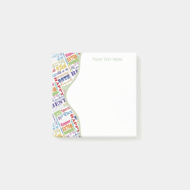 Special 95th Birthday Party Personalised Gifts Post-it Notes (Front)