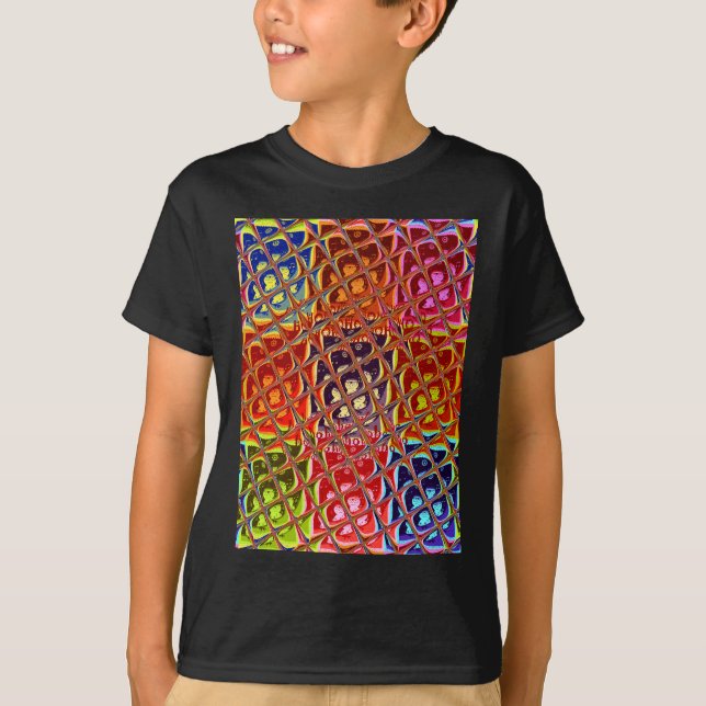 Special Abstract Christmas Colours T-Shirt (Front)