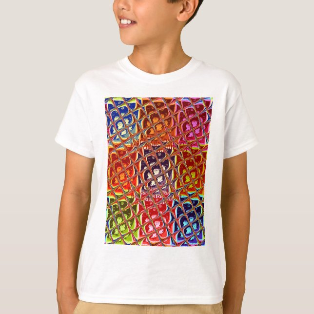 Special Abstract Christmas Colours T-Shirt (Front)