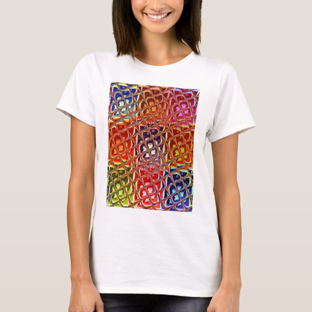 Special Abstract Christmas Colours T-Shirt (Front)