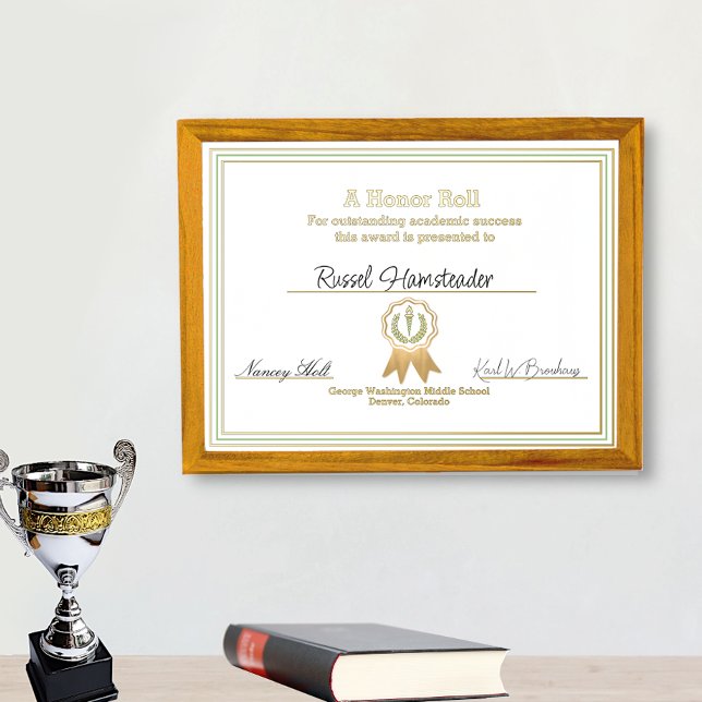 Special Academic Award Certificate Foil Prints (Creator Uploaded)