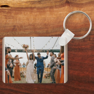 Special Add Photo Monogram Keychain