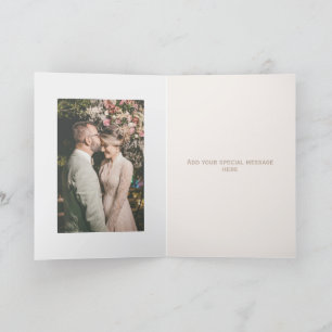 Special Add Photo Wedding Thank You Card