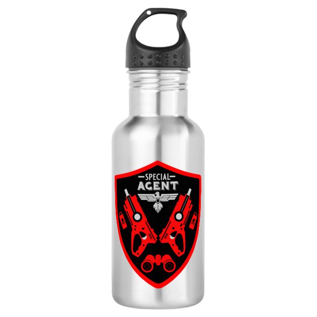 Special Agent Kid 532 Ml Water Bottle (Front)