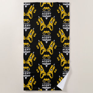 Special Agent Kid Beach Towel