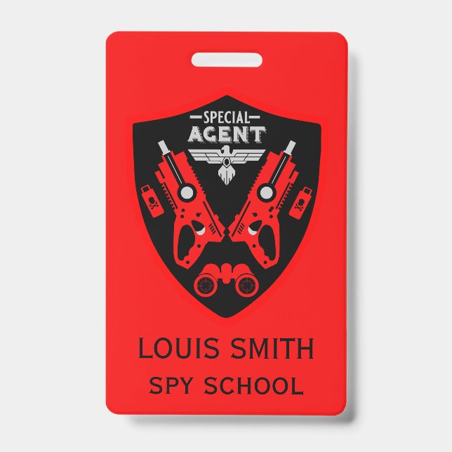 Special Agent Kid ID Badge (Front)