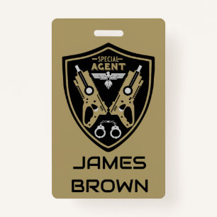 Special Agent Kid ID Badge
