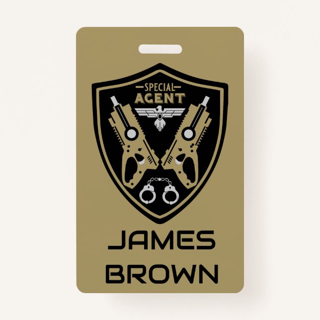 Special Agent Kid ID Badge (Front)