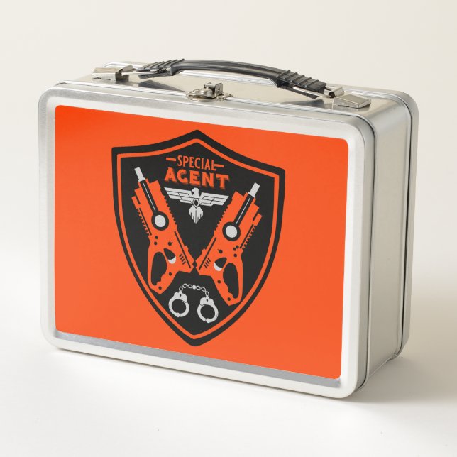 Special Agent Kid Metal Lunch Box (Front)