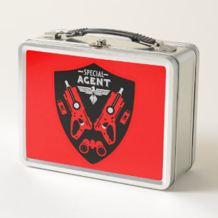 Special Agent Kid Metal Lunch Box