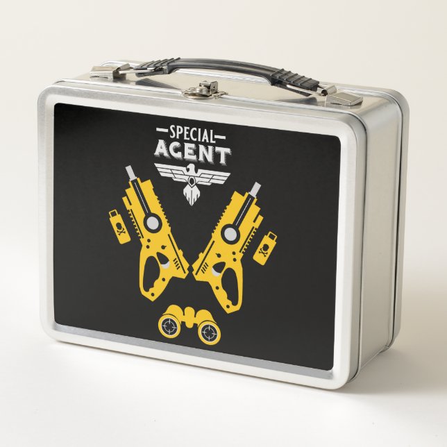 Special Agent Kid Metal Lunch Box (Front)