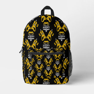 Special Agent Kid Printed Backpack
