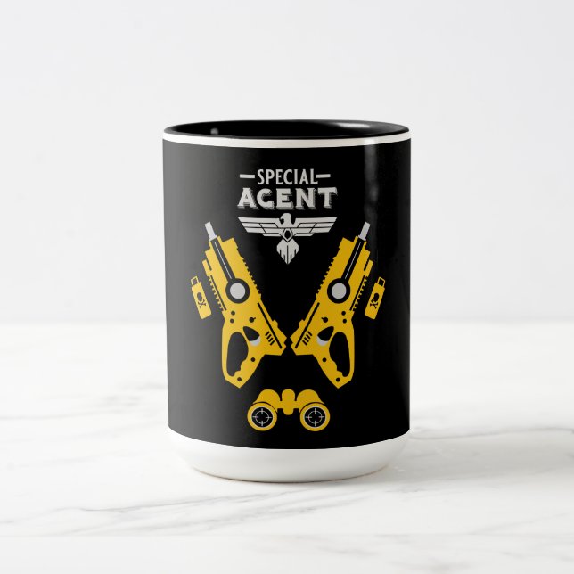 Special Agent Kid Two-Tone Coffee Mug (Center)