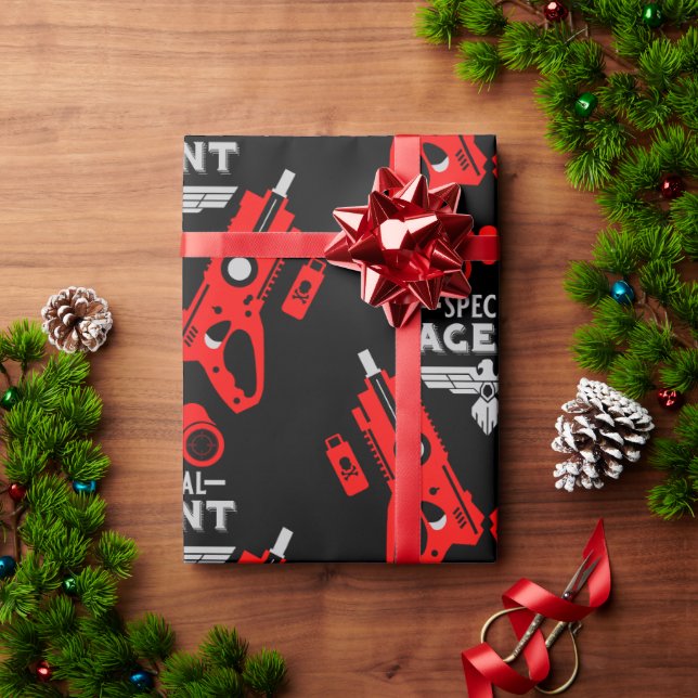 Special Agent Kid Wrapping Paper (Holiday Gift)