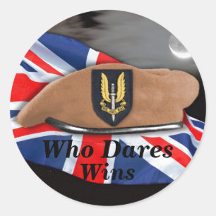 special air service sas vets veterans iraq  Sticke Classic Round Sticker