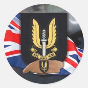 special air service sas vets veterans iraq  Sticke Classic Round Sticker