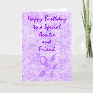 Special Aunt Birthday Card