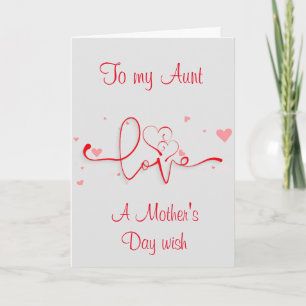 ***SPECIAL AUNT***  MOTHER'S DAY CARD