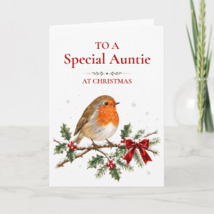 Special Auntie Christmas Card