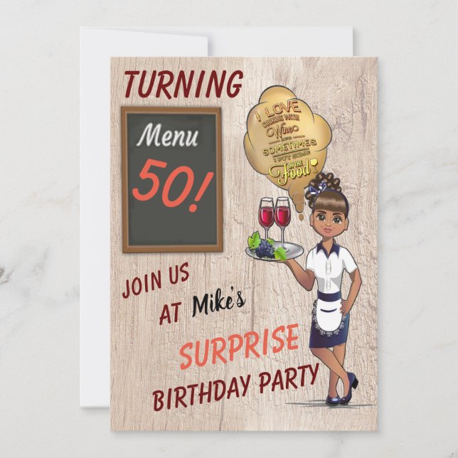 Special Big 50 Birthday Party Invitation (Front)