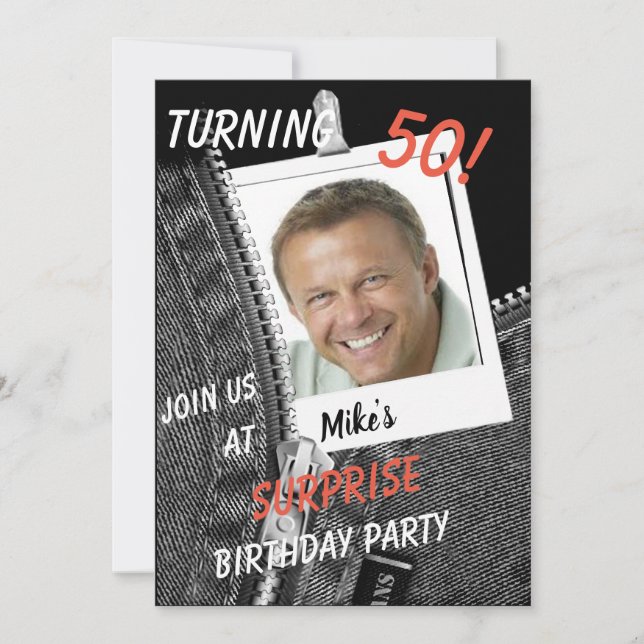 Special Big Birthday invitation (Front)