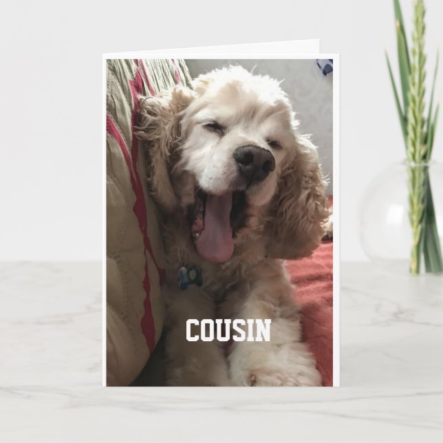 **SPECIAL BIRTHDAY** for "COUSIN" Card (Front)