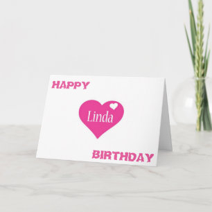 SPECIAL BIRTHDAY FOR ****LINDA**** CARD