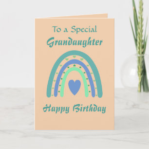Special Birthday Girl Grandaughter Card