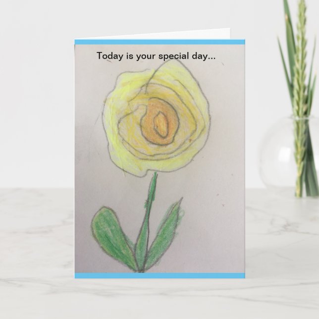 Special Birthday Greetings Card (Front)