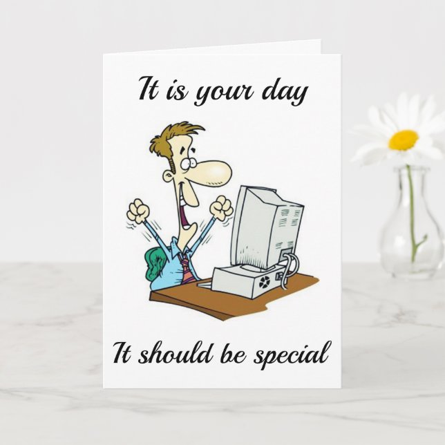 SPECIAL BIRTHDAY *JUST LIKE YOU* CARD (Small Plant)