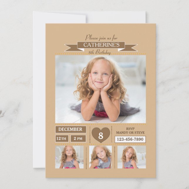 Special Birthday Photo Invitation (Front)