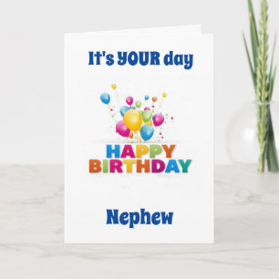 **SPECIAL BIRTHDAY** SPECIAL BOY "SPECIAL NEPHEW!! CARD